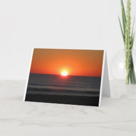 Atardecer, tarjeta