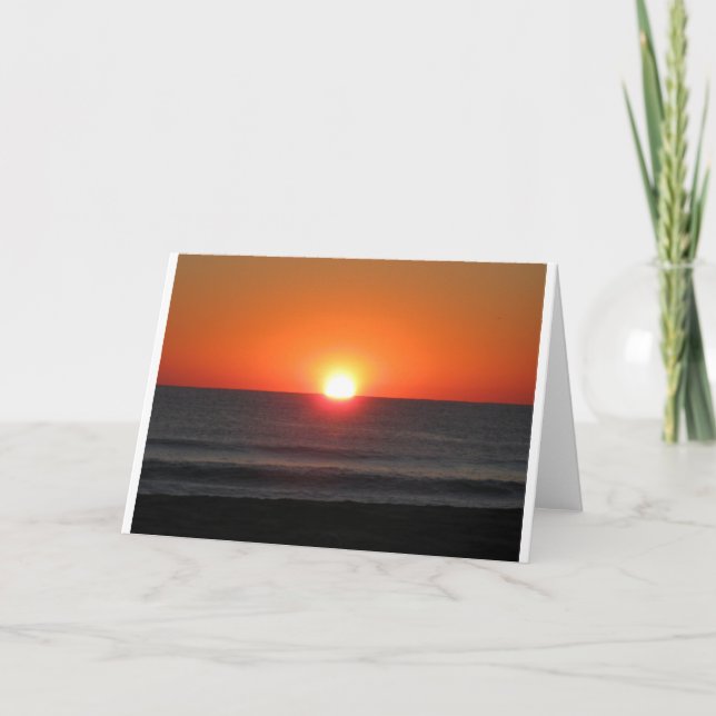 Atardecer, tarjeta (Anverso)