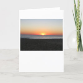 Atardecer, tarjeta