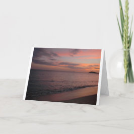 Atardecer, tarjeta
