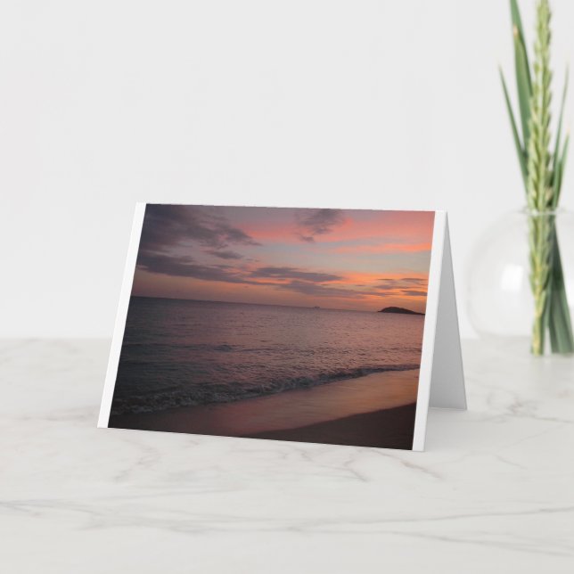 Atardecer, tarjeta (Anverso)