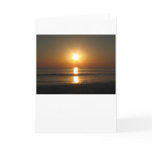 Atardecer, tarjeta