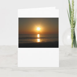Atardecer, tarjeta