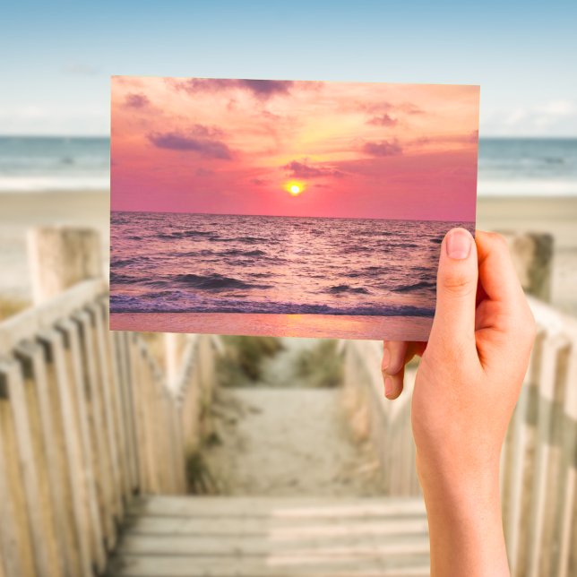 Atardecer Tropical Nápoles, Florida Tarjeta Postal (Sunset hues dance on Naples' shore, painting dreams in golden whispers.)