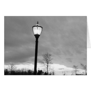 Atardecer y luz / Noir, tarjeta