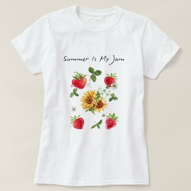 Atasco de verano vintage: Camiseta gráfica de fres (Diseño del anverso)