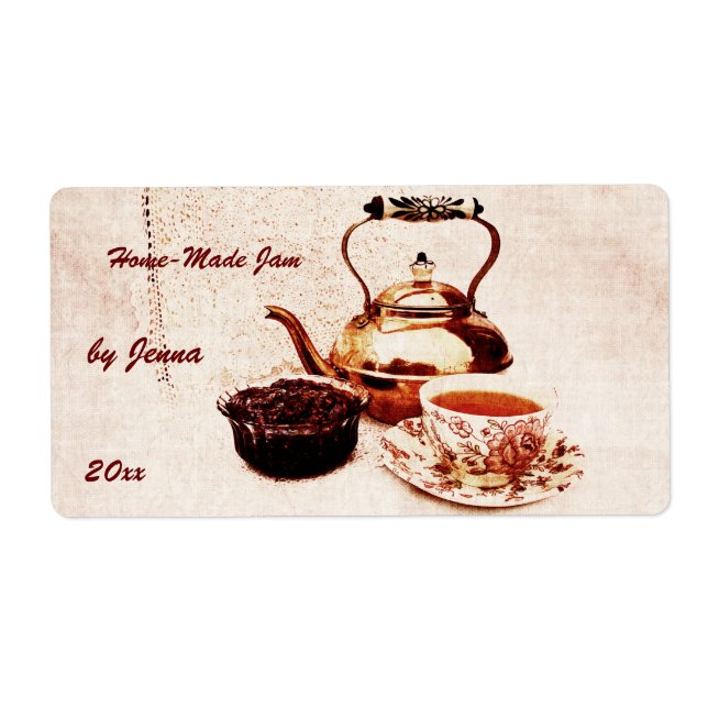 Atasco en casa - cualquier etiqueta de enlatado de (Frente)