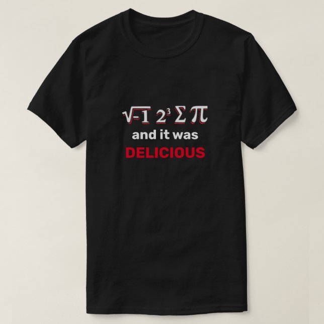 Ate Sum Pi Camiseta (Diseño del anverso)
