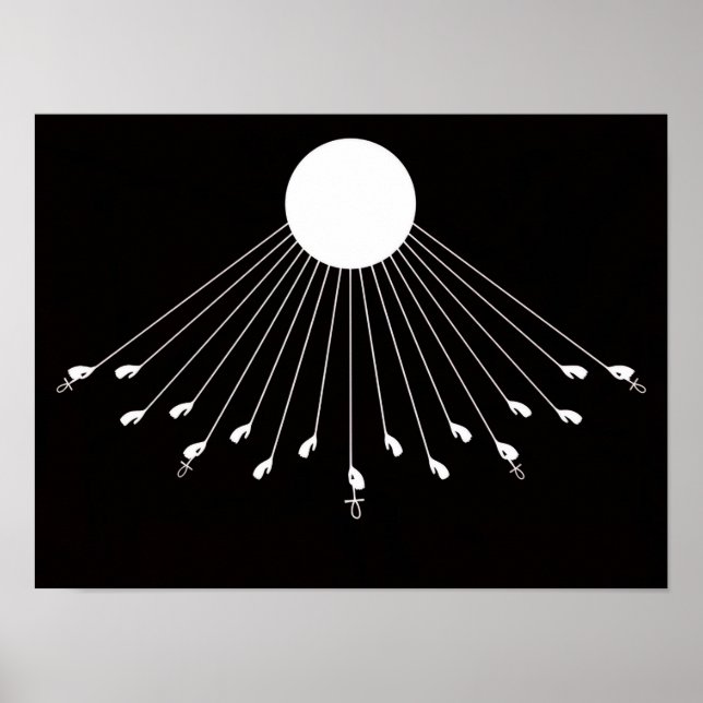 Aten el verdadero símbolo del arte mural de Dios (Frente)