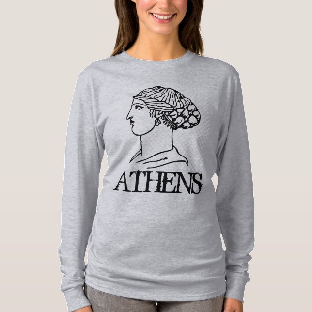 ATENAS, camisetas de viaje, añadir texto (Anverso)