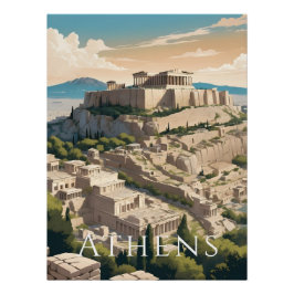 Atenas Grecia Acrópolis Impresión de Viaje