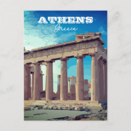 Atenas, tarjeta postal de Grecia