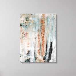 'Atención' Arte Resumen Verde azulado y Marrón