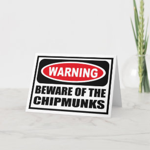 Atención de la tarjeta de felicitación CHIPMUNKS