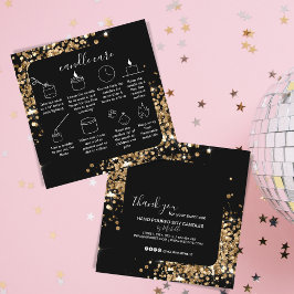 Atención de Velas Gracias Tarjeta Añadir Su Logoti