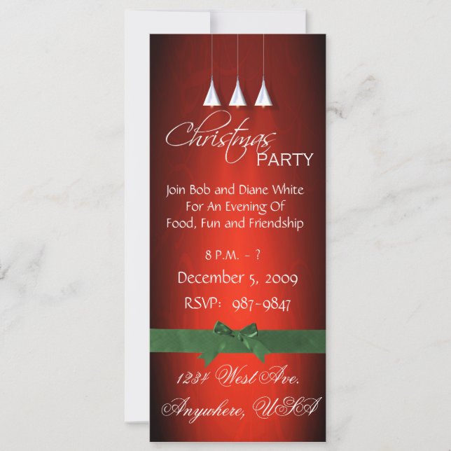 Atención Sobre La Invitación Del Partido Navidad (Anverso)
