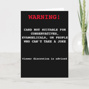 ¡Atención! Tarjeta de felicitación Felices Fiestas