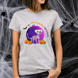 Aterrador Golden Retriever Halloween Camiseta de l
