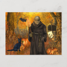 Aterradora postal de Halloween