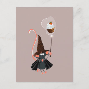 Aterradora postal nocturna de Halloween