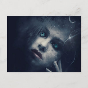 Aterradora postal nocturna de Halloween