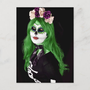 Aterradora postal nocturna de Halloween