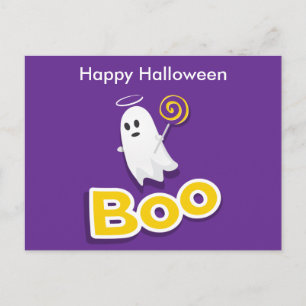 Aterradora postal nocturna de Halloween