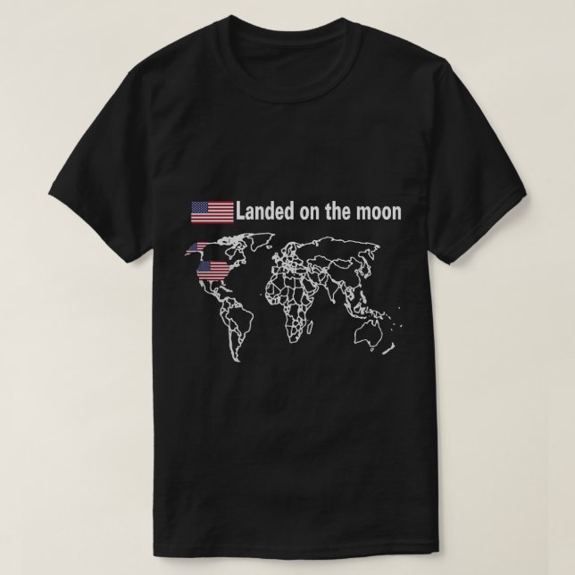 Aterrizó En La Camiseta De La Luna, Aterrizó En La (Diseño del anverso)