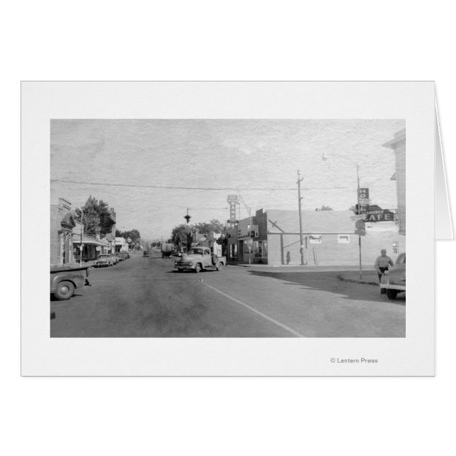 Athena, Oregon Main Street View Photograph (Anverso (Horizontal))