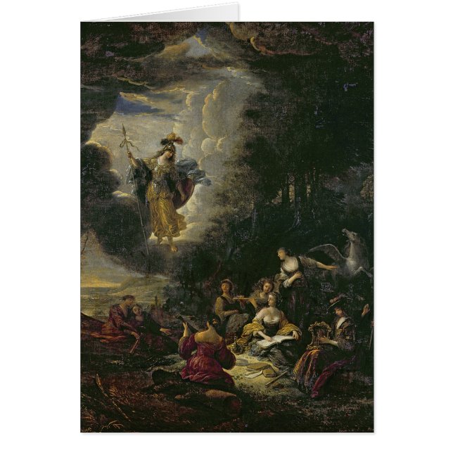 Athena que visita las musas (Frente)