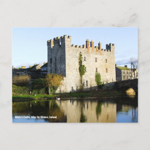Athy, Athy, Castillo de White, postal de Kildare I