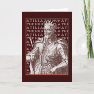 Atilla the Hun - Tarjeta de saludo única