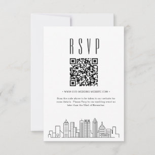 Atlanta, Georgia Boda QR código RSVP