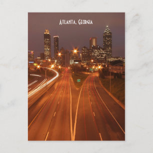 Atlanta Georgia en la tarjeta postal Dusk