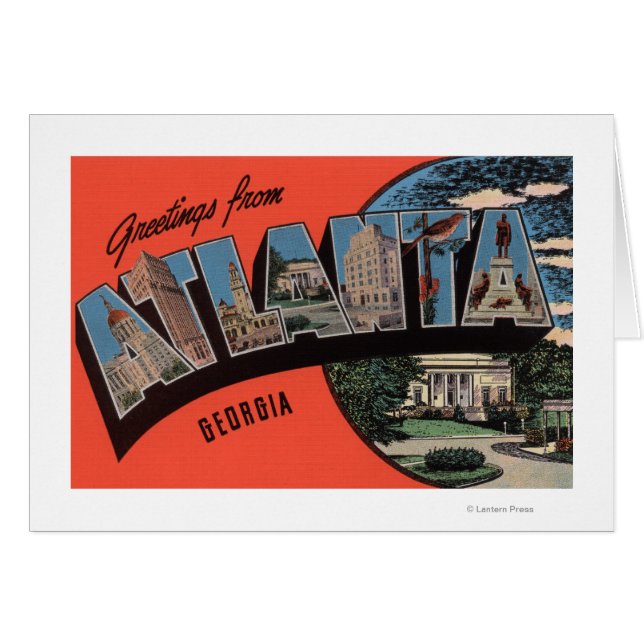 Atlanta, Georgia - Escenas de letras grandes (Anverso (Horizontal))