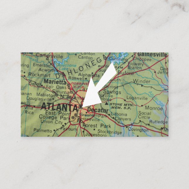 atlanta Hemos movido nueva tarjeta de dirección (Anverso)