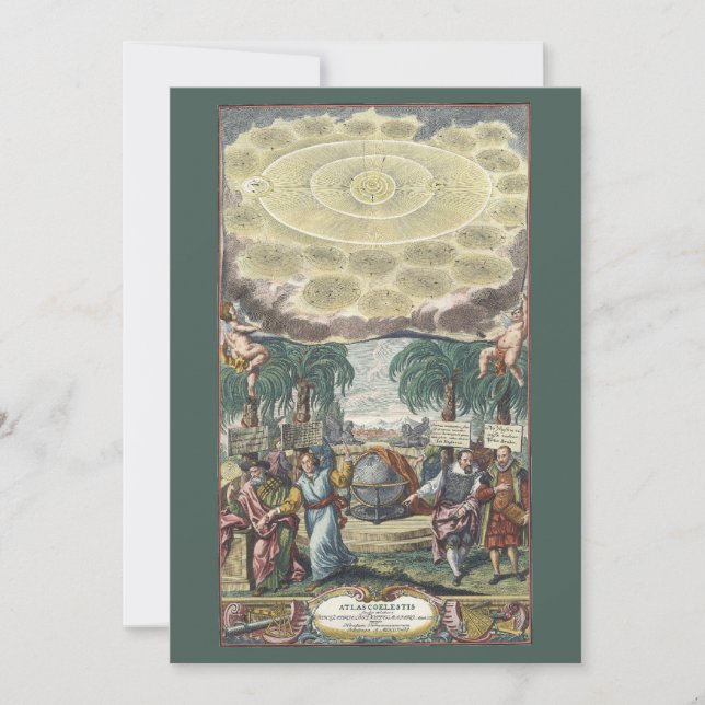 Atlas Coelestis de Doppelmaier, Astronomía de époc (Anverso)