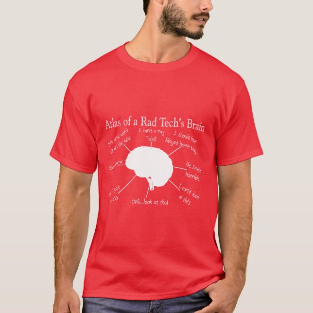 Atlas de las camisetas divertidas del cerebro de (Anverso)