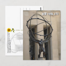 Atlas Holding the Heavens - NYC V postal