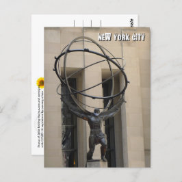 Atlas Holding the Heavens - NYC V postal