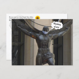 Atlas, pensando en ti - postal de NYC H