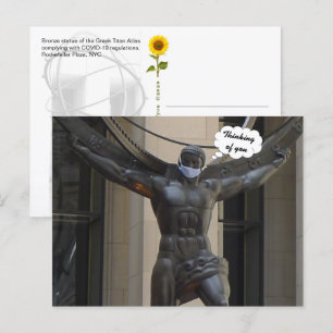 Atlas, pensando en ti - postal de NYC H