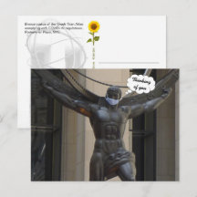 Atlas, Pensando en Ti - Tarjeta postal H de NYC