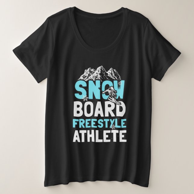 Atleta estilo libre Snowboard (Anverso del diseño)