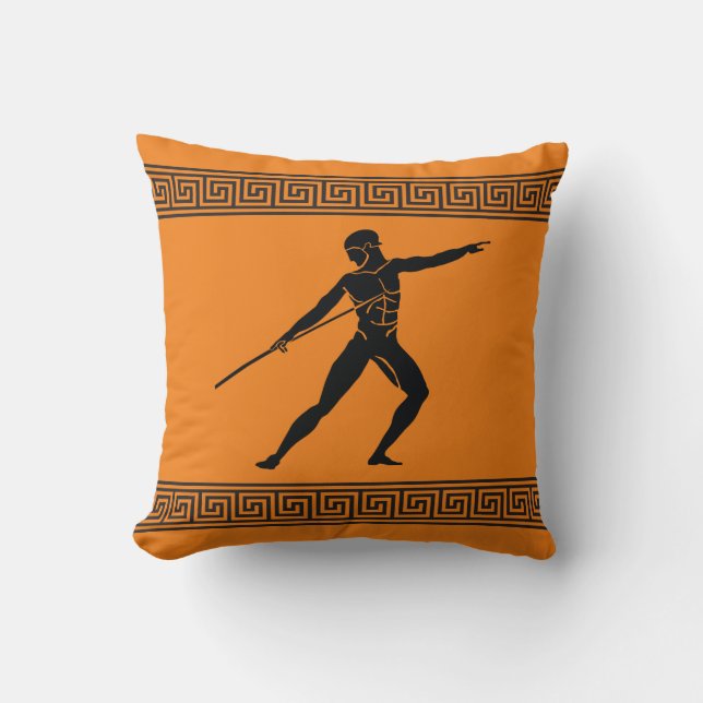 Atleta griego con Cojín decorativo Spear (Anverso)