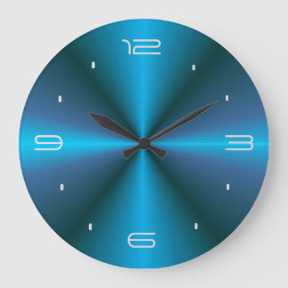Atmósfera con brillo azul > Reloj de pared de dise