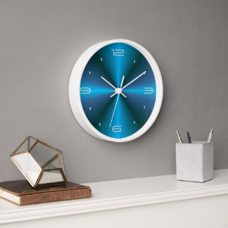 Atmósfera con reloj de pared de diseño de brillo a