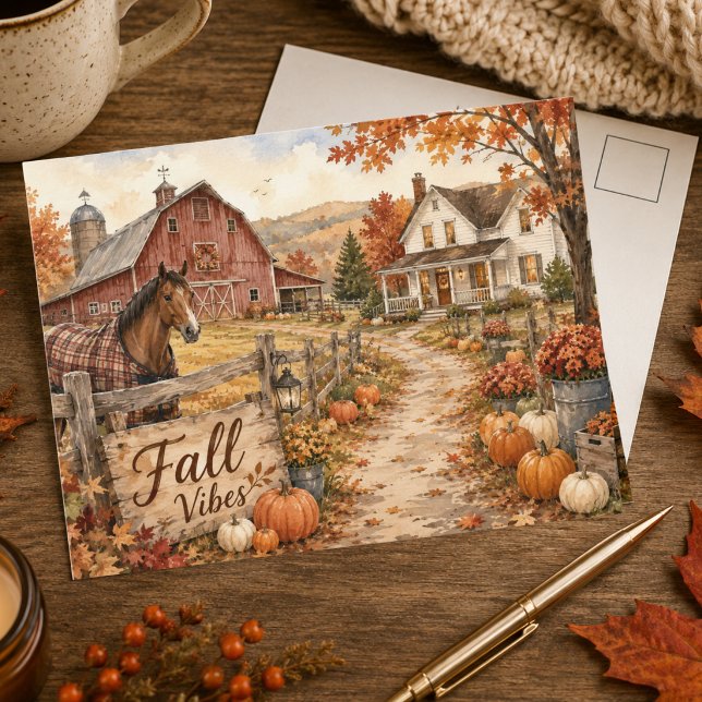 Atmósfera de Otoño Granja Rústica Tarjeta Postal d (Subido por el creador)
