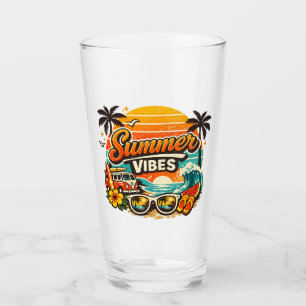 Atmósfera de Verano Puesta de Sol Retro en la Play