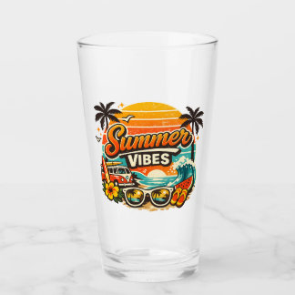 Atmósfera de Verano Puesta de Sol Retro en la Play